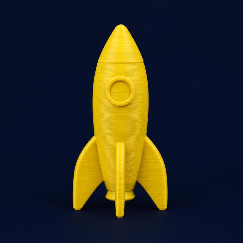 Example print in yellow filament