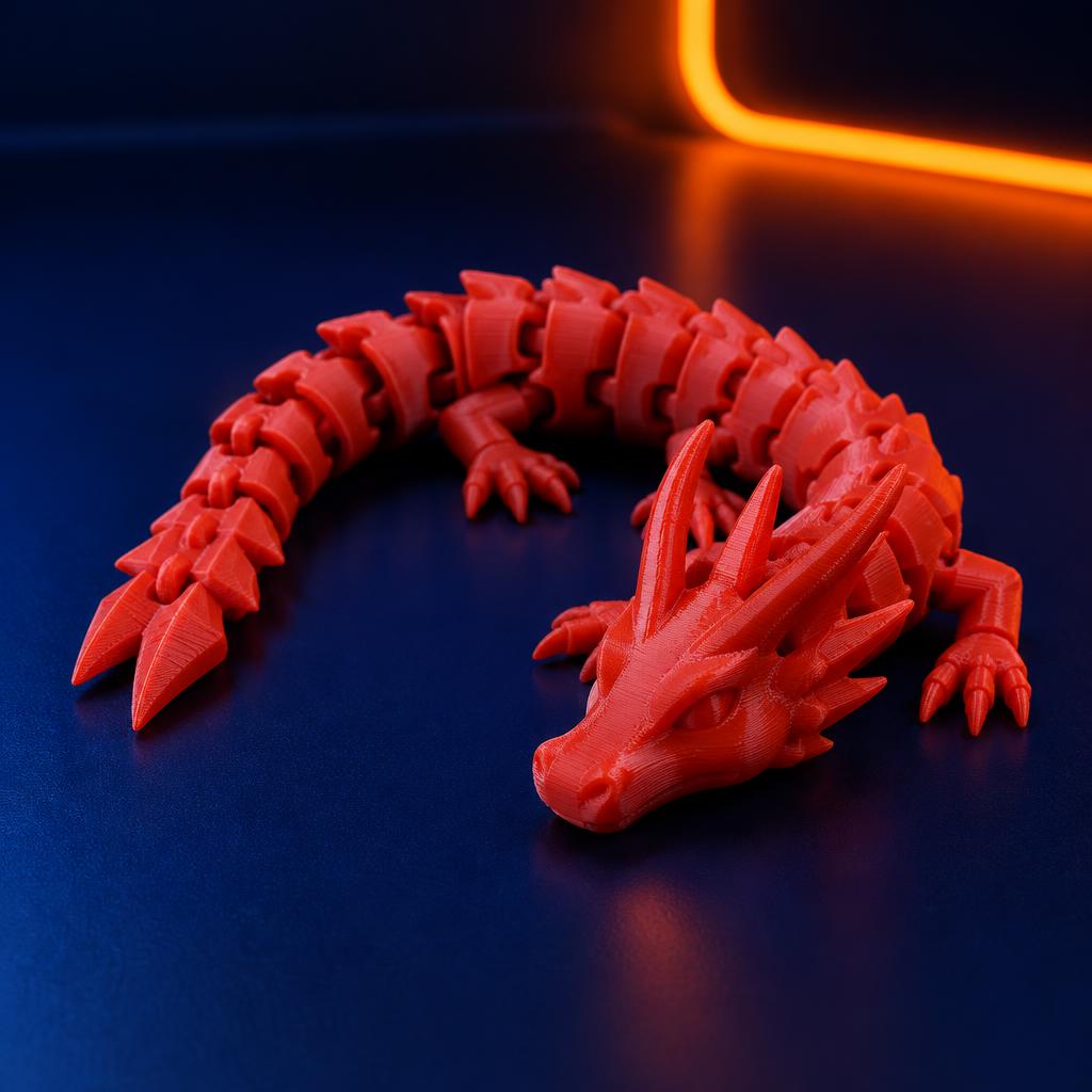 3D printed flexi dragon